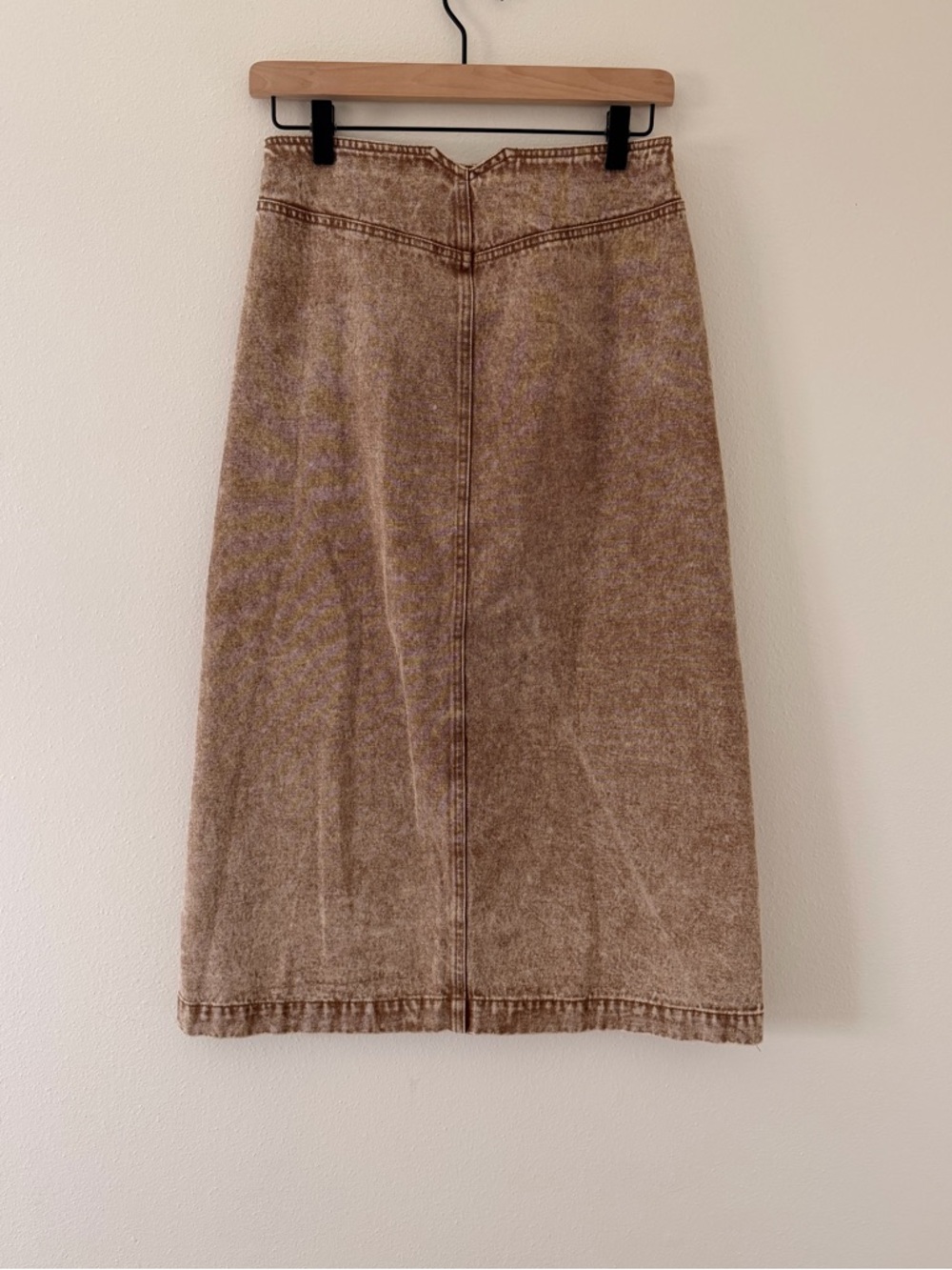 NWT- SoMe Steph Mineral Button Front Midi Denim Skirt size small - Picture 6 of 11